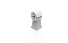 Uchwyt drutu odgromowego plastikowy z zatrzaskiem 120.1 /12000108/