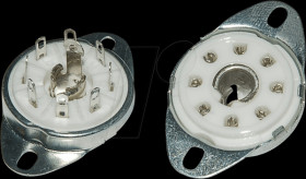 LOKTALDRAHRKERA Tube socket, Loktal wire/chassis ceramic, 8-pin