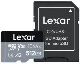 Karta Micro SD MicroSDXC, 512 GB Nie TLC, Lexar
