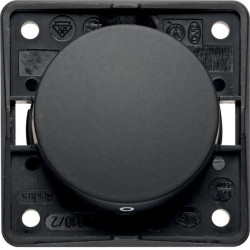 Integro Łącznik klawiszowy 2-biegunowy czarny granit mat 936522545