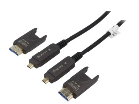 Kabel HDCP 2.2,HDMI 2.0 optyczny LSZH 10m AK-330127-100-S