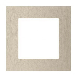 Simon 55 Ramka 1-krotna Nature Inox szampański TRN1/189