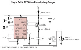 Lithium-Ion Linear Battery Charger Controller with Thermistor Interface