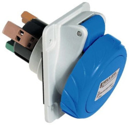 Gniazdo przemysłowe, kątowe, 16A, 3p+N+E, 200...250 V AC, IP 67 PKY16F725