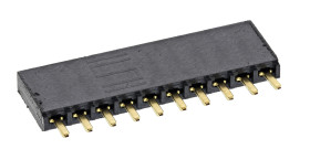 Gniazdo PCB 10 -pinowe raster: 2.54mm typu płytka – płytka Proste Przewlekany