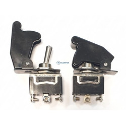 przełącznik dźwigniowy "lotniczy", SPDT, ON-ON czarny