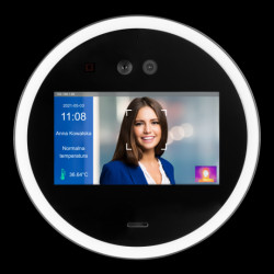 System rozpoznawania twarzy i założonej maseczki i pomiar temperatury ciała - Zamel Gardi SRT-02