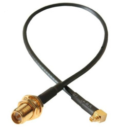 RP-SMA Jack to Angled MMCX Adapter with 100mm cable