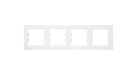 Asfora Ramka Poczwórna Pozioma Biała Eph5800421