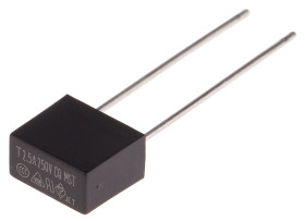 Bezpiecznik nieresetowalny 2.5A 250V ac RS PRO T Termoplastyczne 35 A przy 250 V AC rozstaw 5.08mm