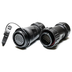 Złącze wielostykowe przemysłowe 20-pinowe Montaż na kablu Wtyczka, gniazdo RS PRO