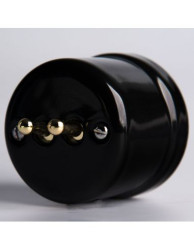 CERAMICZNY WŁĄCZNIK NATYNKOWY DWUTOROWY DŹWIGNIOWY CZARNY CWNT2DB