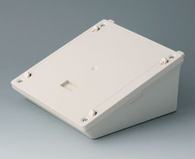 Base, ABS, (W x H) 153 x 70 mm, gray white, B4044837