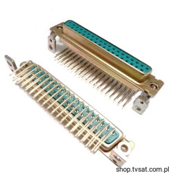 DCML37S500M D-SUB Connector 37 Pos 2.76mm THT FCICONN