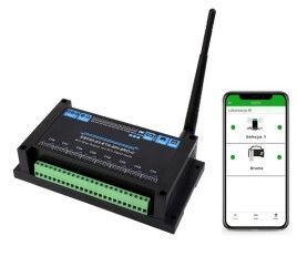 8-kanałowy sterownik przekaźników LAN WiFi styki beznapięciowe wgrana SUPLA