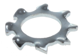 Podkładka ustalająca do śruby M5 Uzębienie zewnętrzne wew 5.30mm Stalowe zew 10.0mm