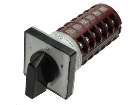 Przełącznik; krzywkowy; obrotowy; 4G10-77-U; 3 pozycje; ON-OFF-ON; 60°; bistabilny; na panel; 6 torów; 6 warstw; śrubowe; 16A; 6