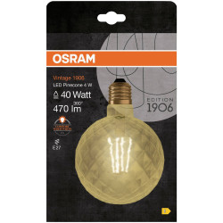 OSRAM 4058075092037 Vintage 1906&#xAE; LED SPECIAL Shapes 4W 824 Gold E27 Bulb