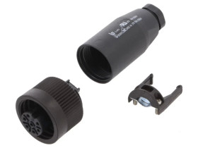 Złącze: okrągłe wtyk 692/693,693,RD24 żeńskie PIN: 7 srebrzony 99 4226 00 07