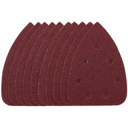 Draper 08611 Detail Sanding Sheets - Hook &amp; Loop 140mm 40 Grit SSD6 10 Pcs
