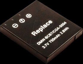 40745 Battery, digital camera, compatible, 750 mAh