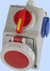 Zestaw instalacyjny 0-I 32A 5P + 2P+Z IP54 C32-19.1N 974065