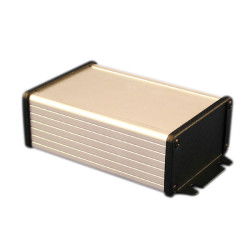 Hammond 1457K1202EBK Extruded Enclosure RFI Flanged 120 x 84 x 44 Black