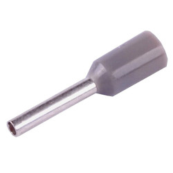 KOŃCÓWKA TULEJKA IZOLOWANA KOŃCOWA CZĘŚĆ 0,75mm SZARA 10szt /5622