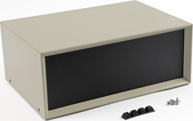 Steel/aluminum enclosure, (L x W x H) 254 x 178 x 102 mm, beige, IP32, 1426O