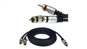 Kabel Przyłącze 1Xrca Cinch / 2Xrca Cinch Cyfrowy Digital Podwójnie Formowane...