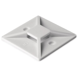 Mounting base, PA, natural, (L x W x H) 28 x 28 x 4.7 mm, 151-28479