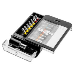 Zestaw bitów płaskich, PH, Torx, PZ, szcześciokątnych 56H616 /15szt./