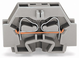 Złączka 2-przewodowa 4mm szara z mocowaniem śrubowym 262-301 /50szt./