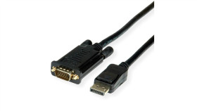 Kabel Roline Displayport Vga, Dp M - Vga M, Czarny, 5 M
