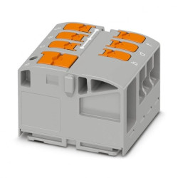 Blok rozdzielczy PTVFIX 6/6X2,5 GY, szare złącze przemysłowe - 6 punktów przyłączeniowych o przekroju 2,5mm2 /10szt./