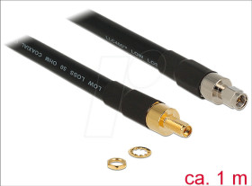 13005 HF antenna cable, SMA male > SMA female, 1 m