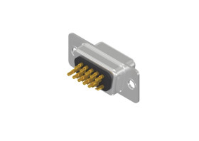 Złącze D-Sub 15-pinowe Żeński Proste Montaż lutowniczy