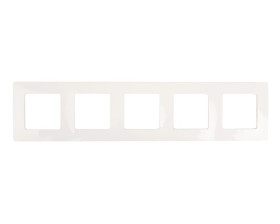 NILOE Ramka pięciokrotna kremowy tworzywo Poziomy i pionowy pięciokrotna 665015