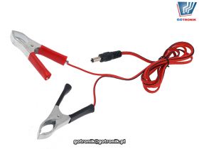 Przewód wtyk DC - krokodylki długość 120cm