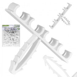 Uchwyt kablowy poczwórny szybki montaż do kabli płaskich 8/12mm APP-01/4