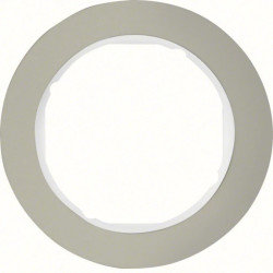 Berker R.classic Ramka pojedyncza stal szlachetna/biały 10112014