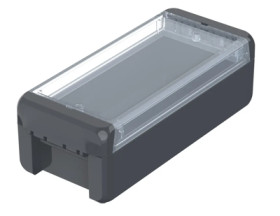 PC enclosure, (L x W x H) 191 x 80 x 60 mm, graphite gray (RAL 7024), IP66, 96024124
