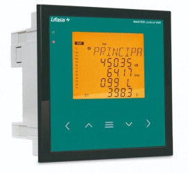 Regulator mocy biernej 12 stopniowy 400V 144x144mm wbudowany analizator mocy MASTER12