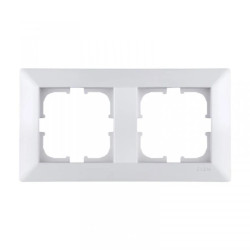 Ramka podwójna Exen seria Odak biała O102/01E