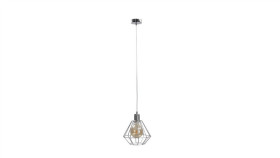 Lampa Wisząca Loftowa 1Xe27 Foskal Silver