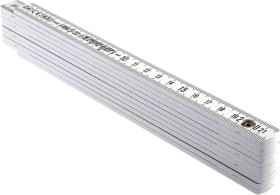 Składana linijka stolarska, Jednostki metryczne, 2m, Plastik