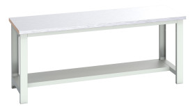 Stół warsztatowy szer. 750mm maks. obciążenie: 350kg Podstawowy stoł Blacha stalowa dł. 2000mm wys. 840mm