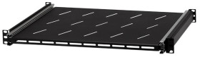Półka wysuwana do szafy RACK 19 1U 350mm z uchwytem czarna