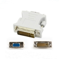 Adapter gn.VGA - wt. DVI-I 24+5 pin NEPOWER przejście SVGA