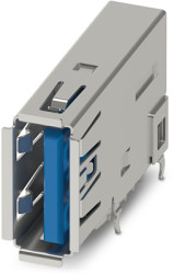 USB-A socket, 9 pole, USB 3.0, solder connection, 1332636